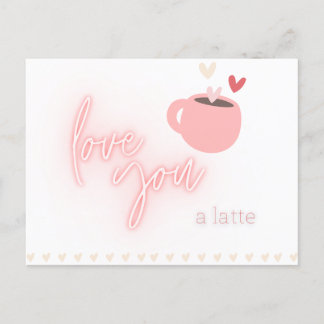 Carte postale Latte Love