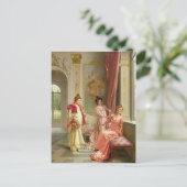 Carte Postale L'attendre - mobile vintage (Debout devant)