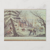 Carte Postale L'atterrissage des pèlerins à Plymouth (Devant)