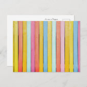 Carte Postale Lattes de clôture en bois (Devant / Derrière)