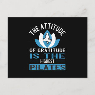 Carte Postale L'Attitude De La Gratitude Est Le Pilates Le Plus