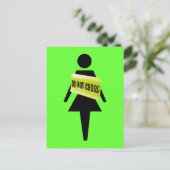 Carte Postale L'attitude des femmes drôle (Debout devant)