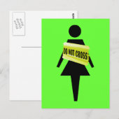 Carte Postale L'attitude des femmes drôle (Devant / Derrière)