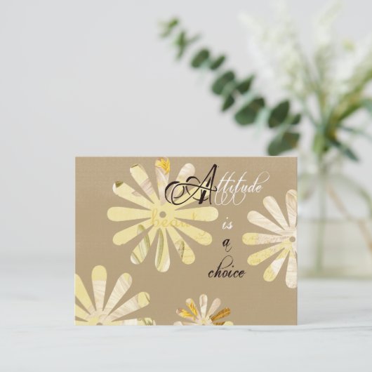 Carte Postale L'attitude est un choix (Debout devant)