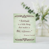 Carte Postale L'attitude est une petite chose - Citations Positi (Debout devant)