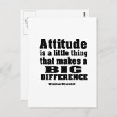 Carte Postale L'attitude fait une grande différence (Devant / Derrière)