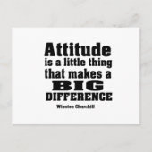 Carte Postale L'attitude fait une grande différence (Devant)