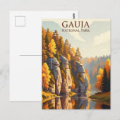 Carte Postale Latvia Gauja National Park Travel (Devant / Derrière)