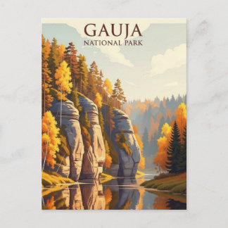 Carte Postale Latvia Gauja National Park Travel
