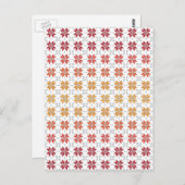 Carte Postale Latvian Morning SUN motif géométrique IV (Devant / Derrière)