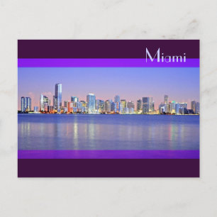Carte Postale L'aube de la Cité Magique : Miami, Floride