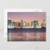 Carte Postale L'aube de la Magic City, Miami. (Devant / Derrière)