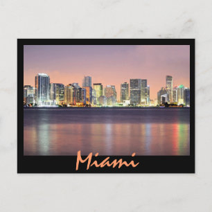 Carte Postale L'aube de la Magic City, Miami.