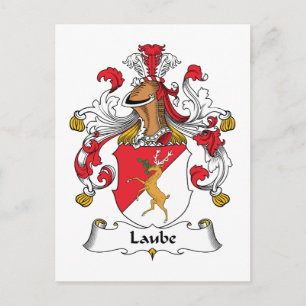 Carte Postale Laube Family Crest