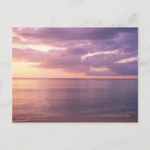 Carte Postale L'aube rencontre la plage