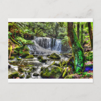 CARTE POSTALE L'AUBERGE TOMBE LA TASMANIE AVEC DES EFFETS ART