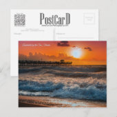 Carte Postale Lauderdale en bord de mer, Floride - Splash Walls (Devant / Derrière)