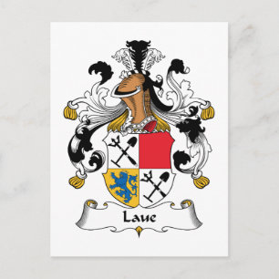 Carte Postale Laue Family Crest