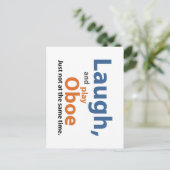 Carte Postale Laugn et Play Oboe (Debout devant)