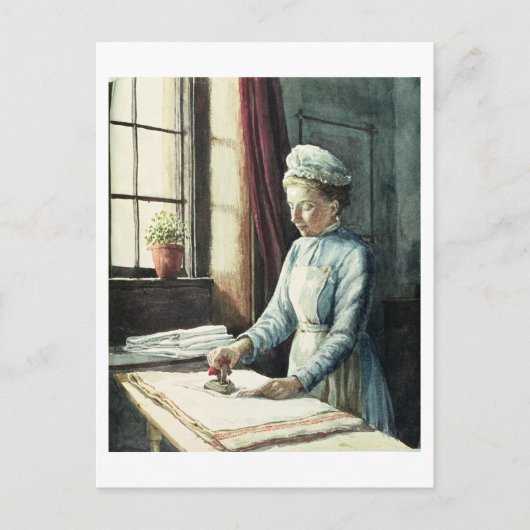 Carte Postale Laundry Maid, c.1880 (Devant)