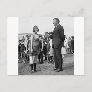 Carte Postale Lauréat à la plage, années 1920