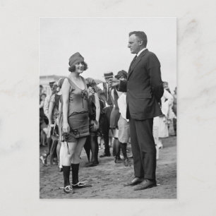 Carte Postale Lauréat à la plage, années 1920