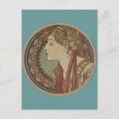 Carte Postale Laurel par Alphonse Mucha (Devant)