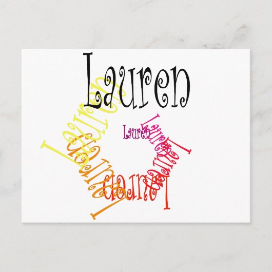 Carte Postale Lauren (Devant)