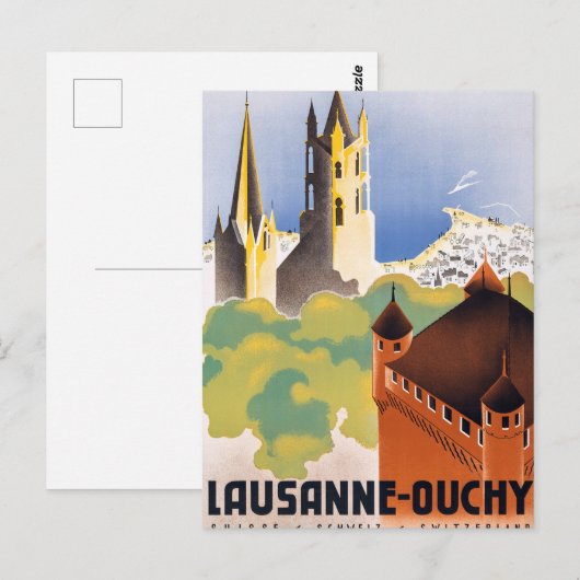Carte Postale Lausanne (Devant / Derrière)