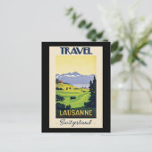 Carte Postale Lausanne, poster de voyage Suisse (Debout devant)