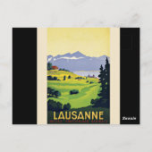 Carte Postale Lausanne, poster de voyage Suisse (Dos)