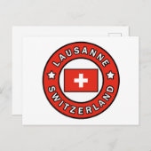 Carte Postale Lausanne Suisse (Devant / Derrière)