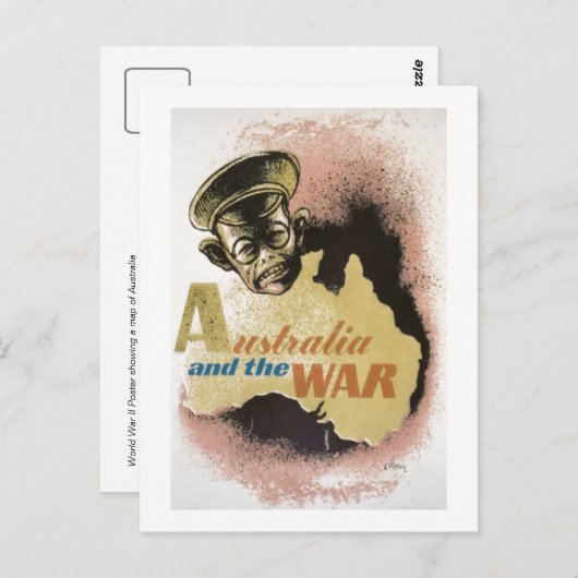 Carte Postale L'Australie et la guerre (Devant / Derrière)