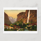 Carte Postale Lauterbrunnen Cascade Staubbach Suisse (Devant)