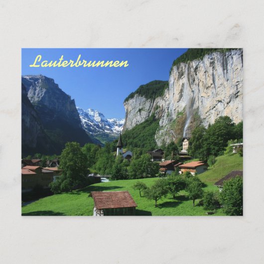 Carte Postale Lauterbrunnen, Suisse (Devant)