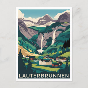 Carte Postale Lauterbrunnen Suisse Travel