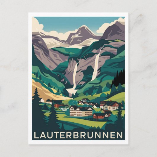 Carte Postale Lauterbrunnen Suisse Travel (Devant)