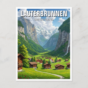 Carte Postale Lauterbrunnen Suisse Travel