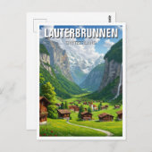 Carte Postale Lauterbrunnen Suisse Travel (Devant / Derrière)