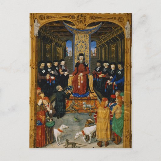 Carte Postale L'auteur dédiant son livre (Devant)