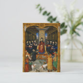 Carte Postale L'auteur dédiant son livre (Debout devant)