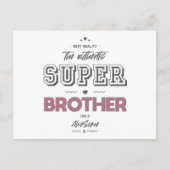 Carte Postale L'authentique super frère (Devant)