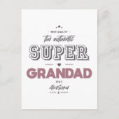 Carte Postale L'authentique super grand-père (Devant)
