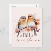 Carte Postale L'Automne Est Dans L'Air (Devant / Derrière)