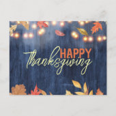 Carte Postale L'Automne Laisse Des Lumières Fées Sur Le Bois Tha (Devant)