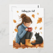 Carte Postale L'automne : un accueil personnalisé à l'automne (Devant / Derrière)