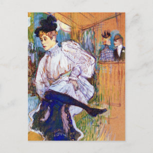 Carte Postale Lautrec : Jane Avril Dancing
