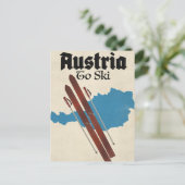 Carte Postale L'Autriche pour skier (Debout devant)