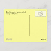 Carte Postale Lavage de locomotives 1939 (Dos)