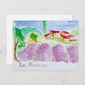 Carte Postale Lavande Champs Abbaye de Senanque | Provence (Devant / Derrière)